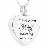Angel Wing Cremation Ashes Urn Pendant with Engraving