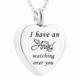 Angel Wing Cremation Ashes Urn Pendant with Engraving