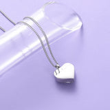 Infinity Heart Cremation Jewelry Urn Necklace for Ashes
