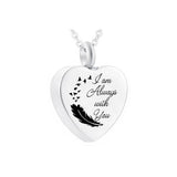 Heart-Shaped Stainless Steel Urn Pendant