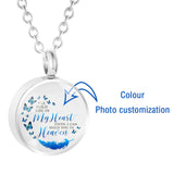Personalized Cremation Jewelry Pendant Necklace