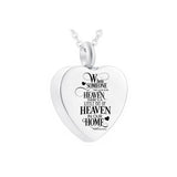 Heart Pendant Cremation Jewelry Small Urn Necklace For Ashes with Filling Kit