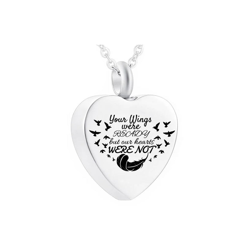 Cremation Jewelry Heart-shaped Necklace Pet Ashes Memorial