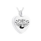 Cremation Jewelry Heart-shaped Necklace Pet Ashes Memorial