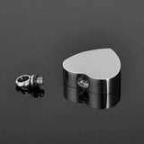 Stainless Steel Heart Urn Pendant for Ashes with Filling Kit