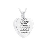 Heart-Shaped Stainless Steel Urn Pendant for Ashes