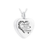 Heart-shaped Butterfly Cremation Jewelry - Stainless Steel Urn Pendant
