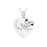 Heart-Shaped Cremation Jewelry Stainless Steel Urn Necklace For Ashes