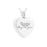 Heart-Shaped Cremation Jewelry Stainless Steel Urn Necklace For Ashes