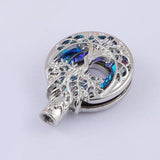 Tree of Life Round Urn Pendant Ashes Necklace