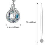 Tree of Life Round Urn Pendant Ashes Necklace