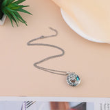Tree of Life Round Urn Pendant Necklace Memorial Keepsake