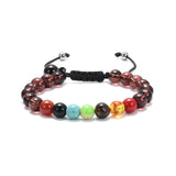 Cremation Jewelry Bracelet for Ashes Braided Rope Stone Bangle