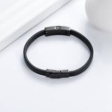 Leather Cremation Jewelry Urn Bracelet for Ashes