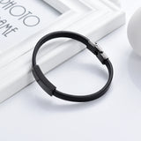 Leather Cremation Jewelry Urn Bracelet for Ashes