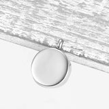 Yin Yang Round Pendant Cremation Jewelry Stainless Necklace Men Women Mom