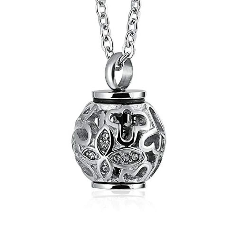 Cremation Jewelry for Ashes Memorial Urn Pendant Necklace