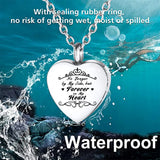 Memorial Pendant Necklace for Ashes - Always in My Heart Urn Pendant