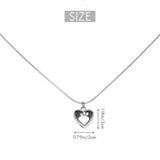 Pet Heart Urn Necklace Memorial Keepsake Jewelry for Pet Ashes