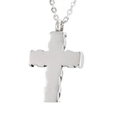 Cross Urn Necklace Pendant Cremation Jewelry Stainless Steel Keepsake