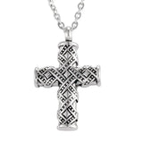 Cross Urn Necklace Pendant Cremation Jewelry Stainless Steel Keepsake