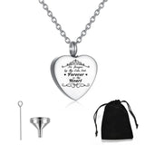 Heart Pendant Cremation Jewelry Stainless Steel Necklace -Fill tool