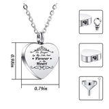 Heart Pendant Cremation Jewelry Stainless Steel Necklace -Fill tool