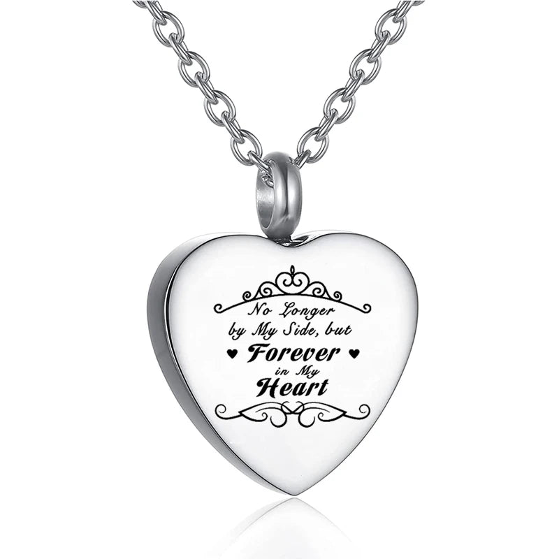 Heart Pendant Cremation Jewelry Stainless Steel Necklace -Fill tool