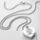 Heart Pendant Cremation Jewelry Stainless Steel Necklace -Fill tool