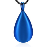 Teardrop Cremation Necklace Urn for Ashes - Memorial Pendant for Loved One