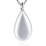 Teardrop Cremation Necklace Urn for Ashes - Memorial Pendant for Loved One