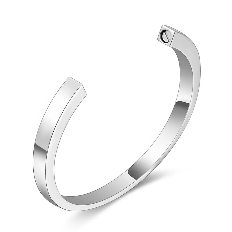 Cremation Urn Bracelet for Ashes Stainless Steel Memorial Jewelry Bangle