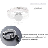 Cremation Urn Bracelet with Watch Band - Memorial Ashes Jewelry