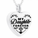 Heart Pendant Necklace Keepsake For Ashes Memorial Jewelry for Women