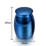 Pet Cremation Urn Metal Souvenir Jar-Your Wings Were Ready But Our Hearts