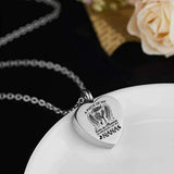 Heart Ashes Necklace Angel Wing Waterproof Pendant