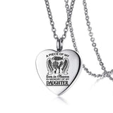 Heart Ashes Necklace Angel Wing Waterproof Pendant