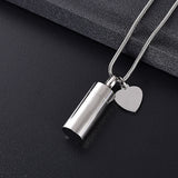 Heart Urn Necklace for Ashes Keepsake Locket Pendant