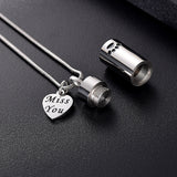 Heart Urn Necklace for Ashes Keepsake Locket Pendant