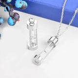 Hourglass Cremation Urn Necklace Personalized Keepsake Jewelry