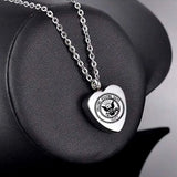 Stainless Steel Cremation Urn Necklace Keepsake Pendant