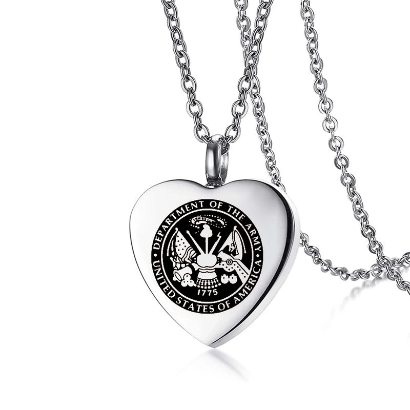 Stainless Steel Cremation Urn Necklace Keepsake Pendant
