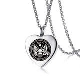 Stainless Steel Cremation Urn Necklace Keepsake Pendant