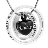 Cremation Urn Necklace for Ashes Family Memorial Jewelry