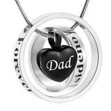 Cremation Urn Necklace for Ashes Family Memorial Jewelry
