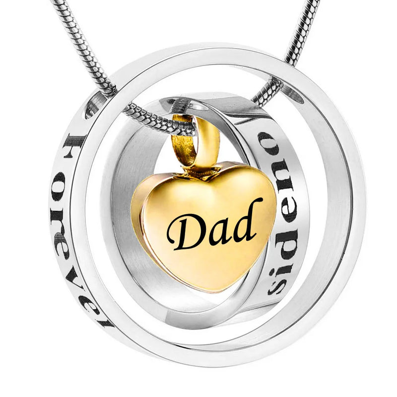 Cremation Urn Necklace for Ashes Family Memorial Jewelry
