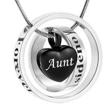 Cremation Urn Necklace for Ashes Family Memorial Jewelry