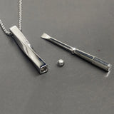Cremation Urn Pendant Necklace with Zircon