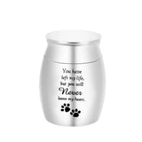 Small Cremation Urn for Loved Ones/Pets, Ashes Souvenir Jar, Dog Paw