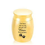 Small Cremation Urn for Loved Ones/Pets, Ashes Souvenir Jar, Dog Paw